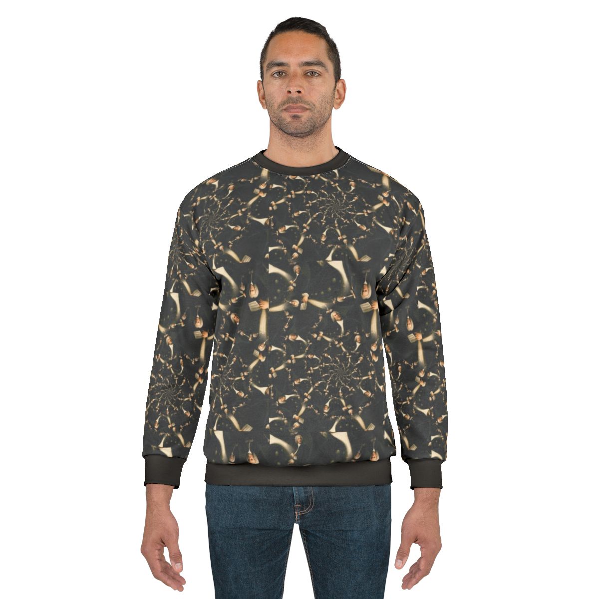 Bach Illusion Sweatshirt featuring classical composer Johann Sebastian Bach