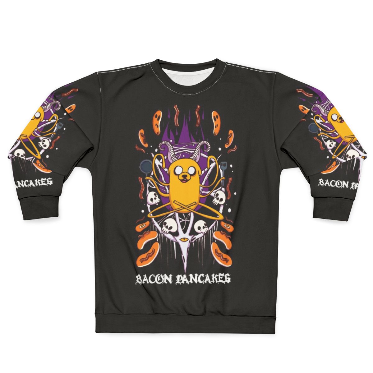 Bacon Pancakes Adventure Time Satanic Sweatshirt
