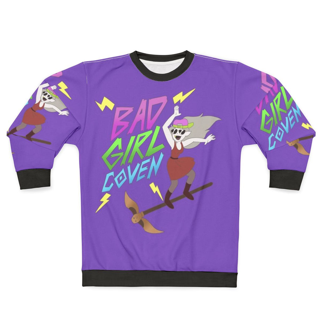 The Owl House Eda the Owl Lady Purple Sweatshirt