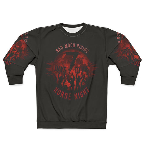 "7 Days to Die Bad Moon Rising Horror Gaming Sweatshirt"