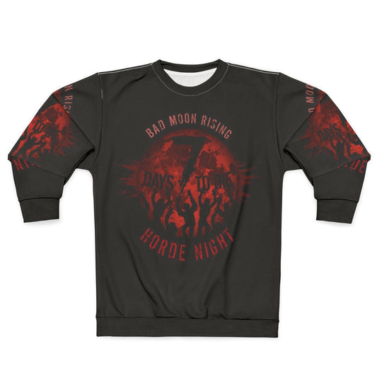 "7 Days to Die Bad Moon Rising Horror Gaming Sweatshirt"