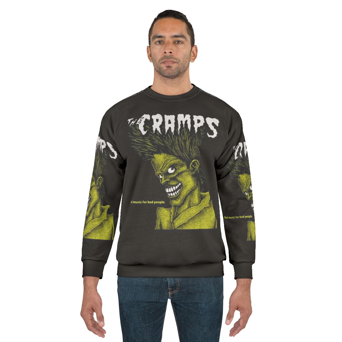 Bad People Sweatshirt featuring The Cramps band logo