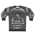 Mexican badges sweatshirt with humorous slogan