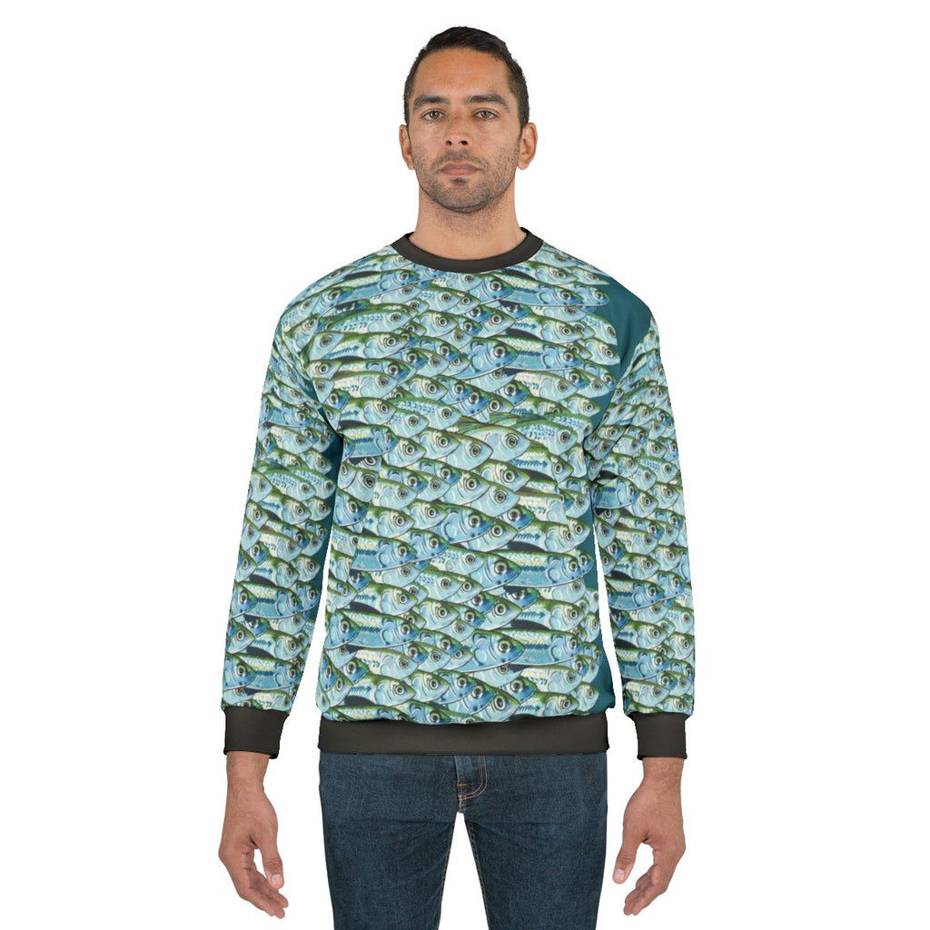 Fisherman's Bait Fish Green Backs Sweatshirt