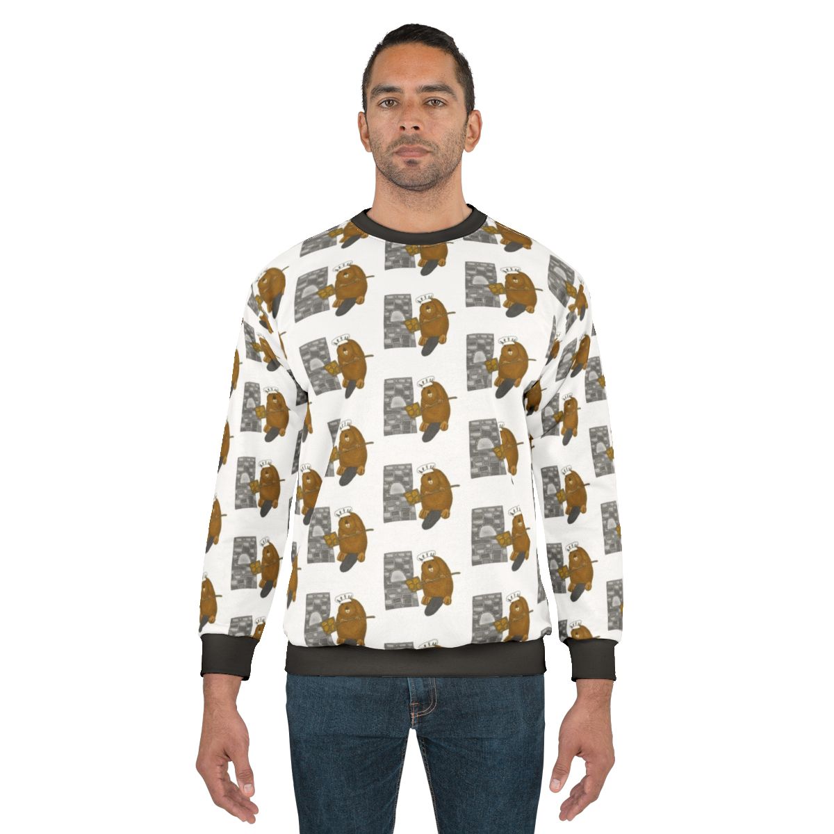 Baking Beaver Occupational Animal Sweatshirt