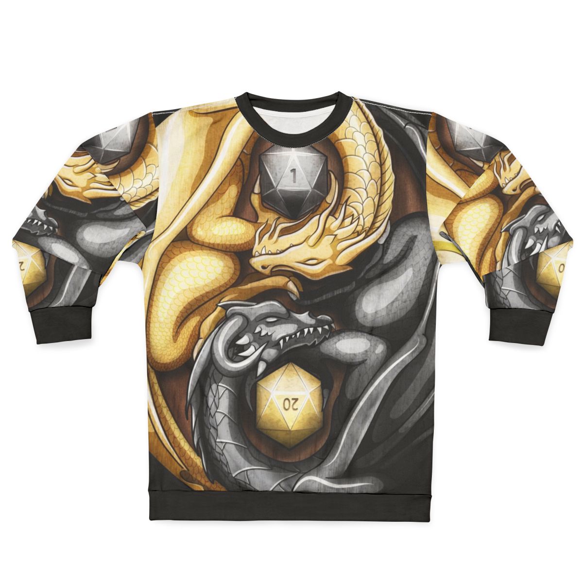 Balanced Dragons D20 Sweatshirt - Dungeons & Dragons Gaming Merchandise
