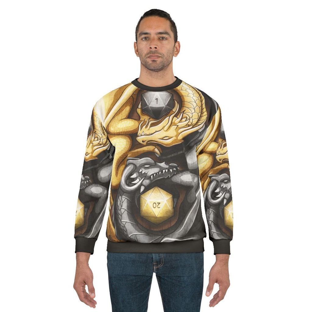 Balanced Dragons D20 Sweatshirt - Dungeons & Dragons Gaming Merchandise
