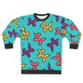 Colorful balloon animal dogs pattern sweatshirt