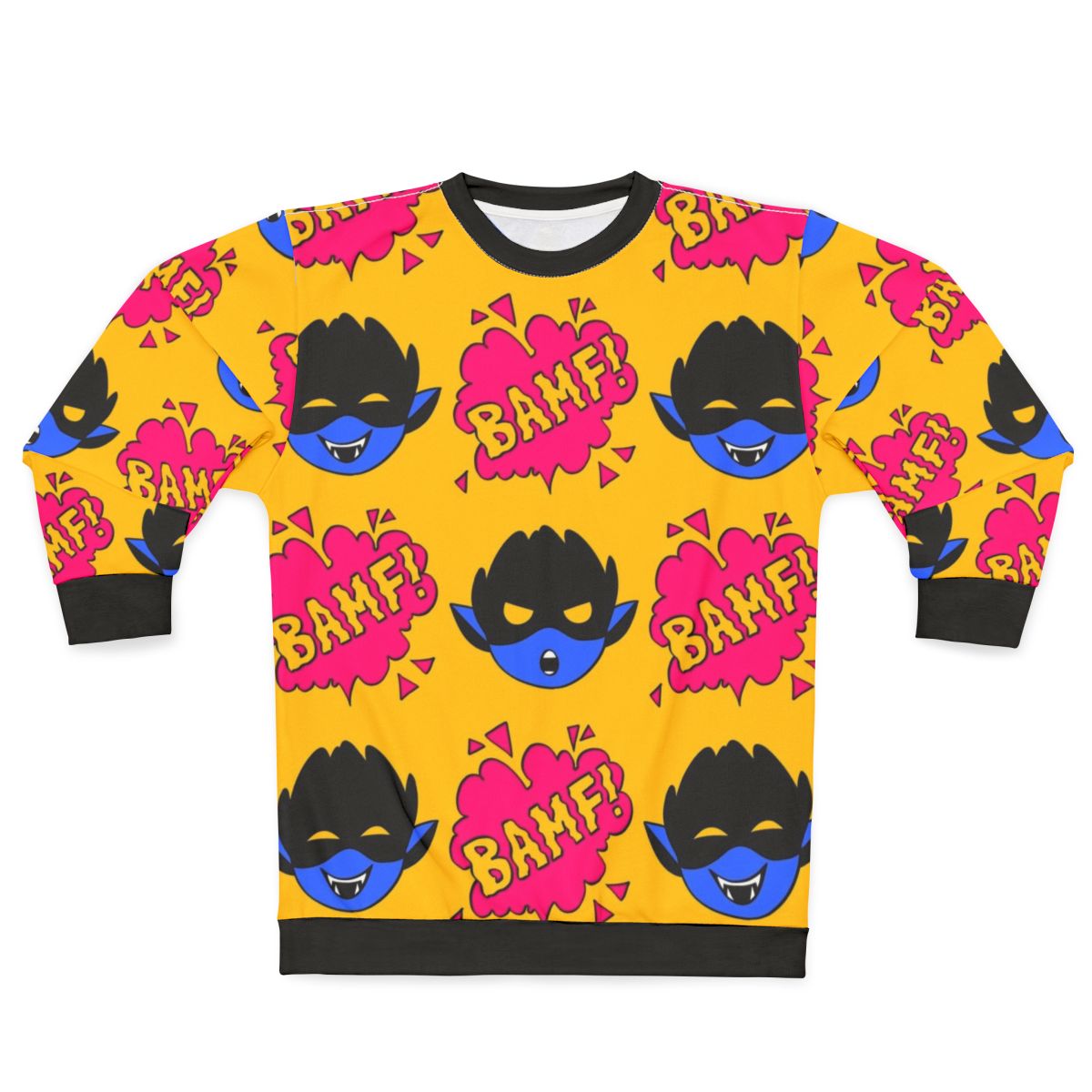 X-Men Nightcrawler Bamfs Pattern Sweatshirt