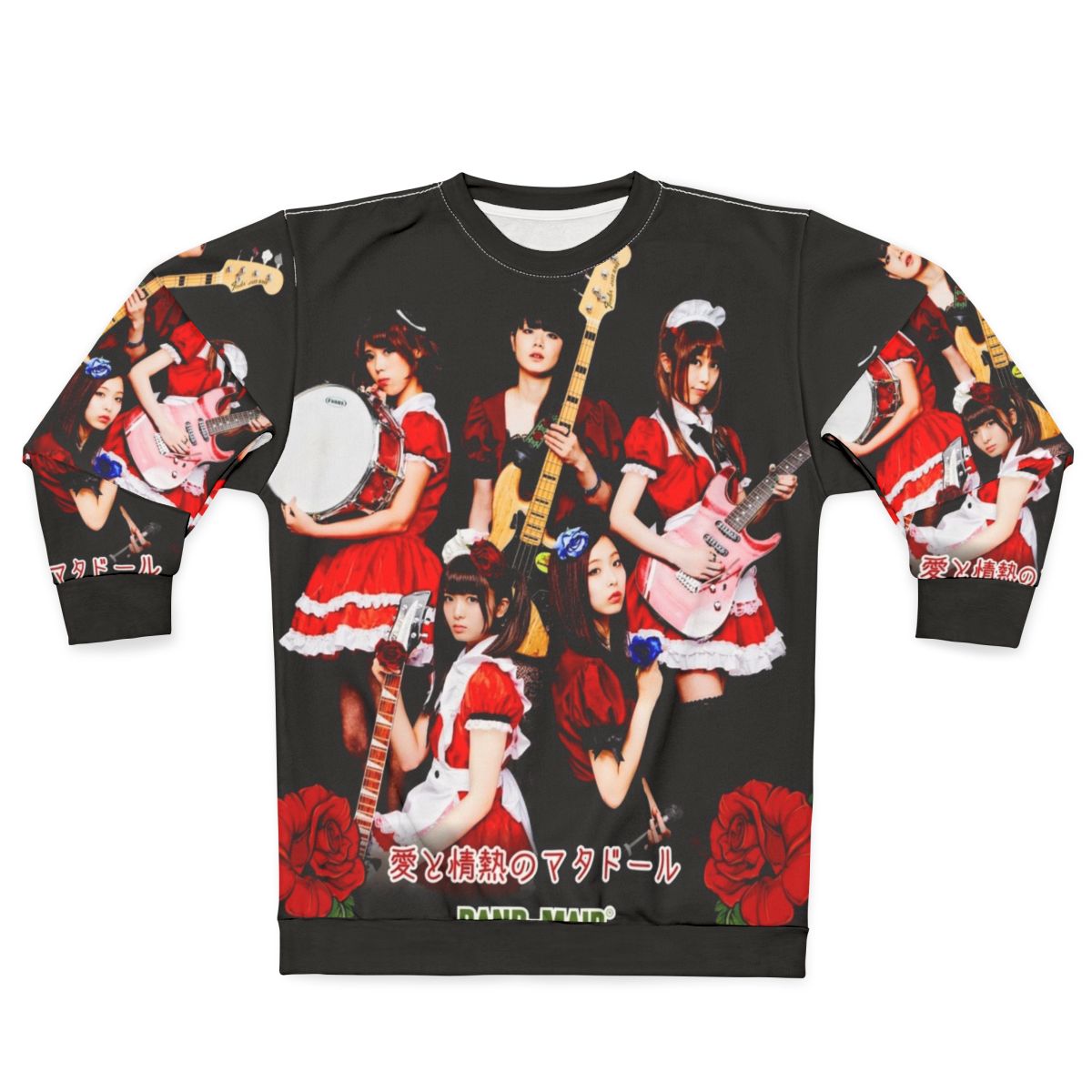 Band Maid Red Flower Sweatshirt