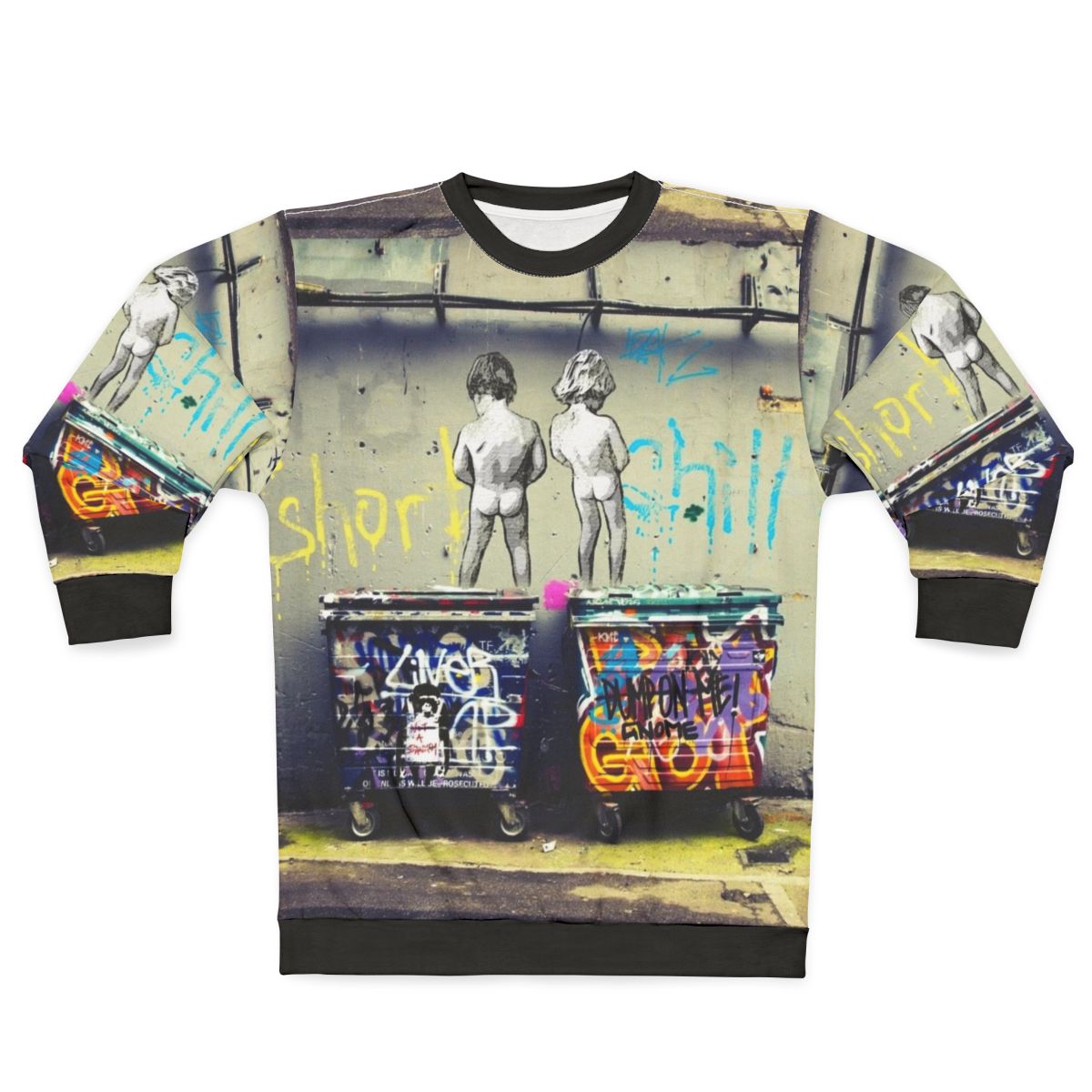 Banksy "Chill the Duck Out" Satirical Sweatshirt