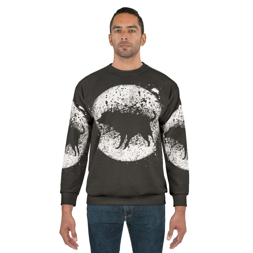 Banksy inspired graffiti art sweatshirt