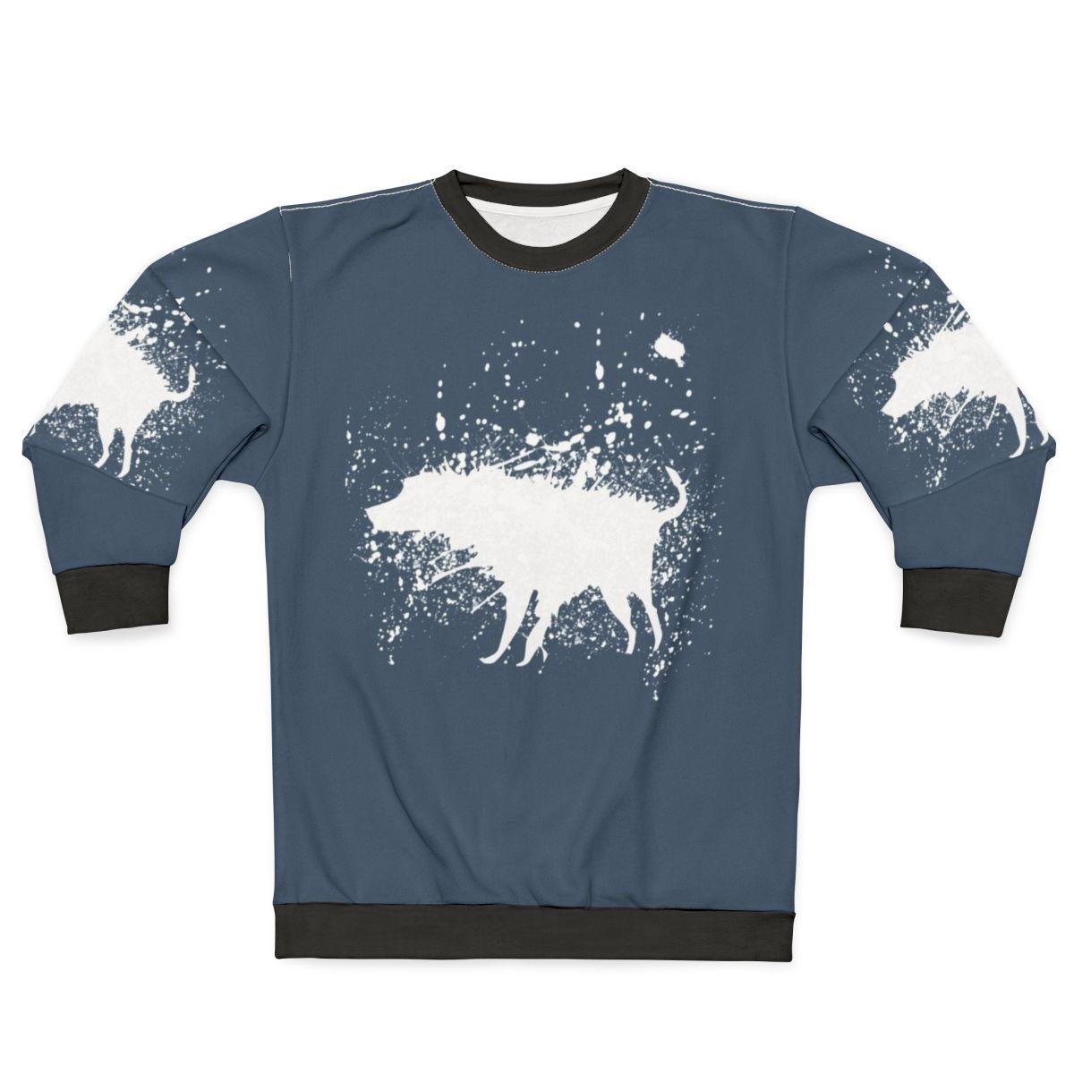 Banksy inspired splash dog graphic sweatshirt