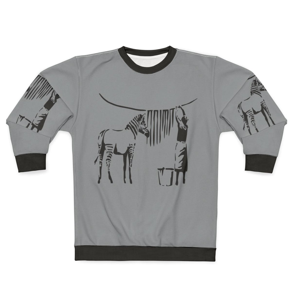 Banksy Zebra Sweatshirt - Stylish Urban Clothing