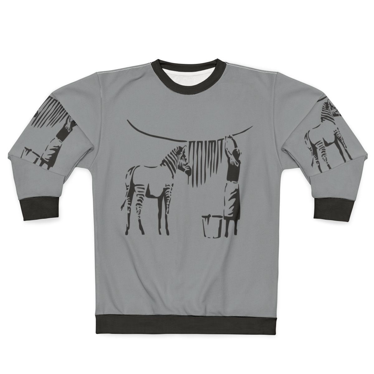 Banksy Zebra Sweatshirt - Stylish Urban Clothing