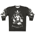 Baphomet sweatshirt with horns and pentagram design