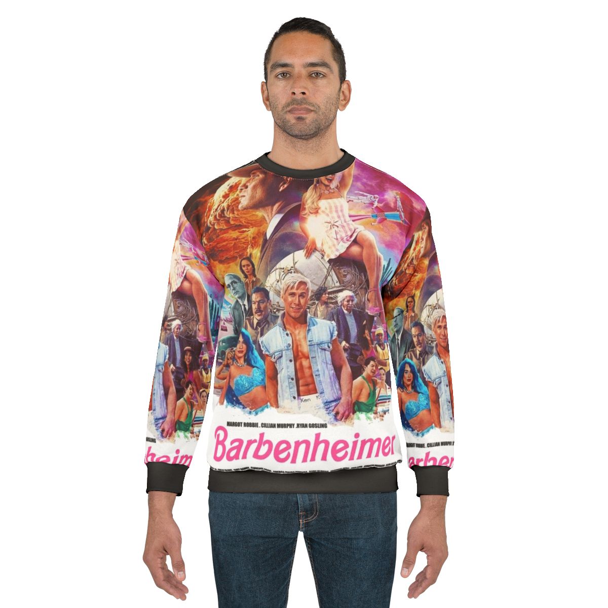 Barbenheimer Sweatshirt - Retro Barbie x Oppenheimer Movie Mashup