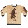 Barnabus vintage bear sweatshirt with cycling and circus design
