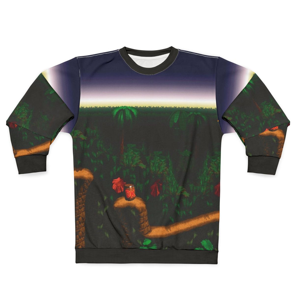 Barrel Cannon Canyon Donkey Kong SNES Retro Gaming Sweatshirt