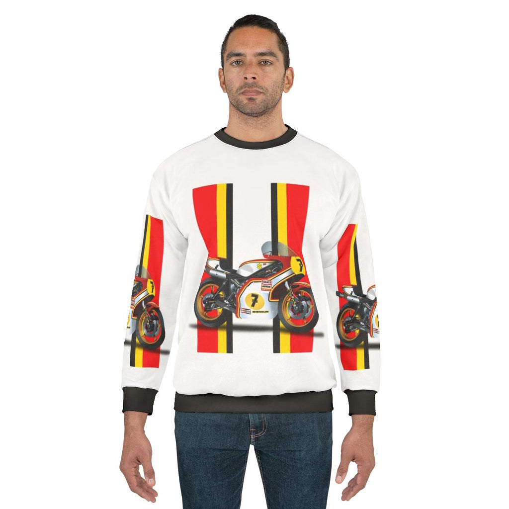 Barry Sheene Suzuki motorcycle racing vintage sweatshirt