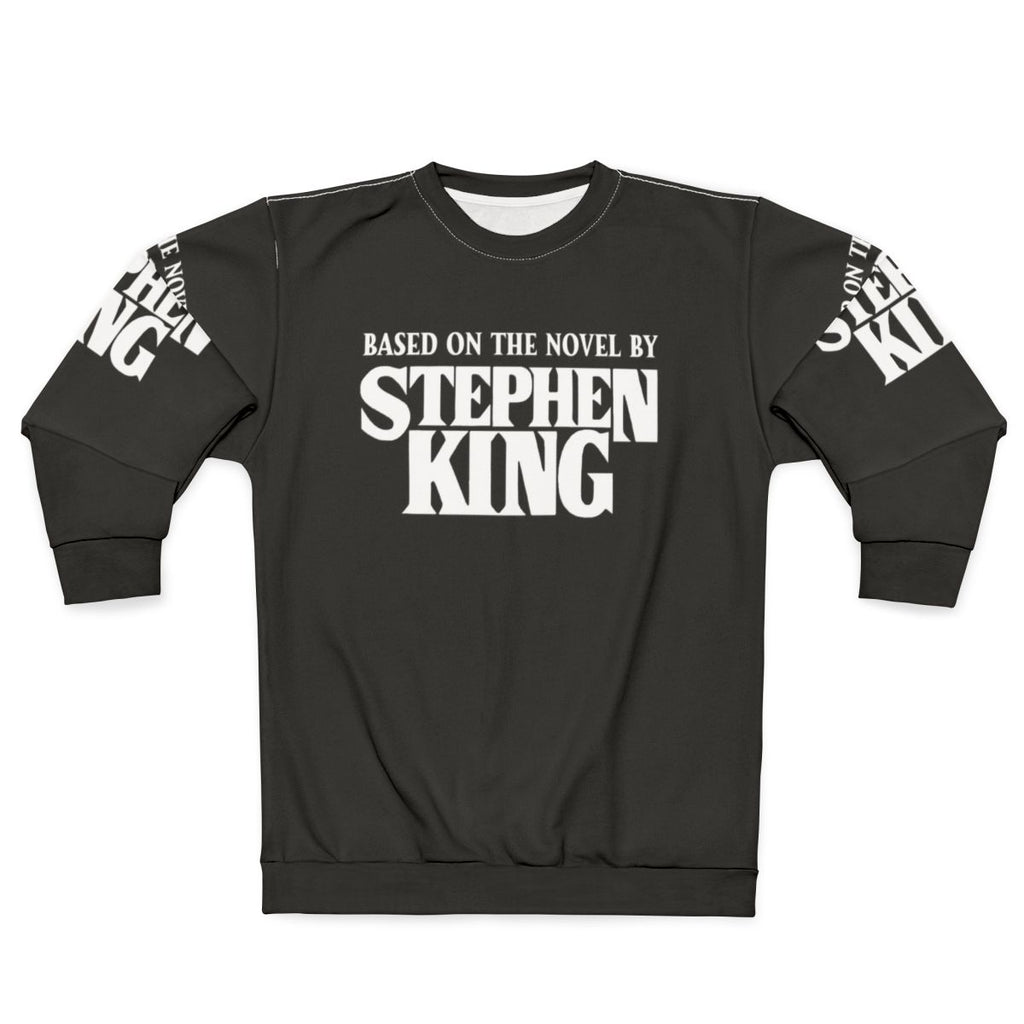 Stephen King-inspired horror sweatshirt featuring a graphic based on one of his acclaimed novels