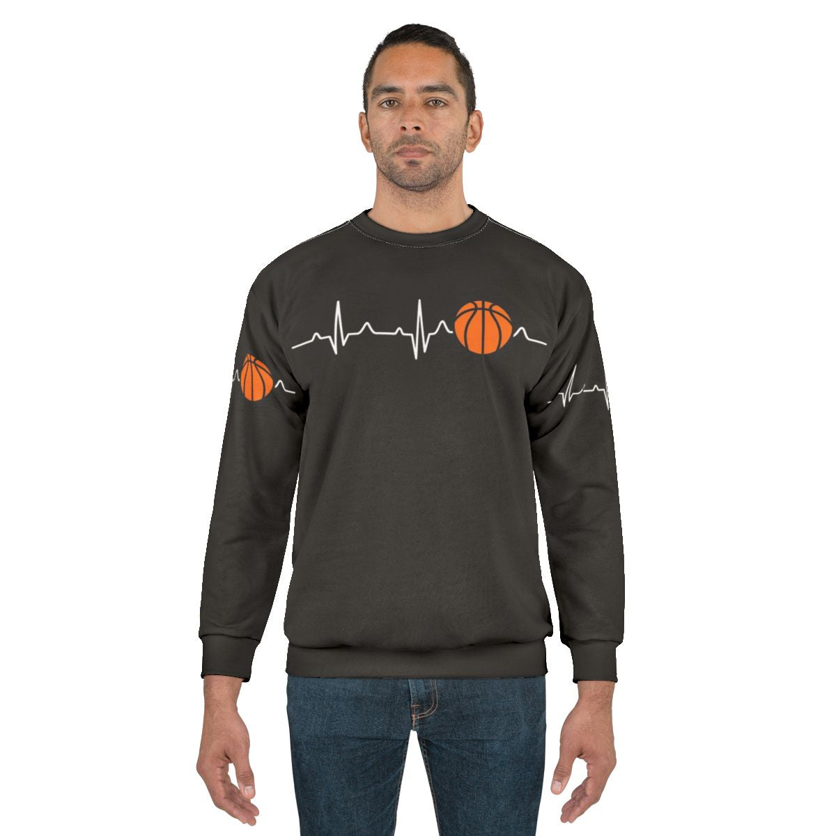 Basketball Heartbeat Sweatshirt