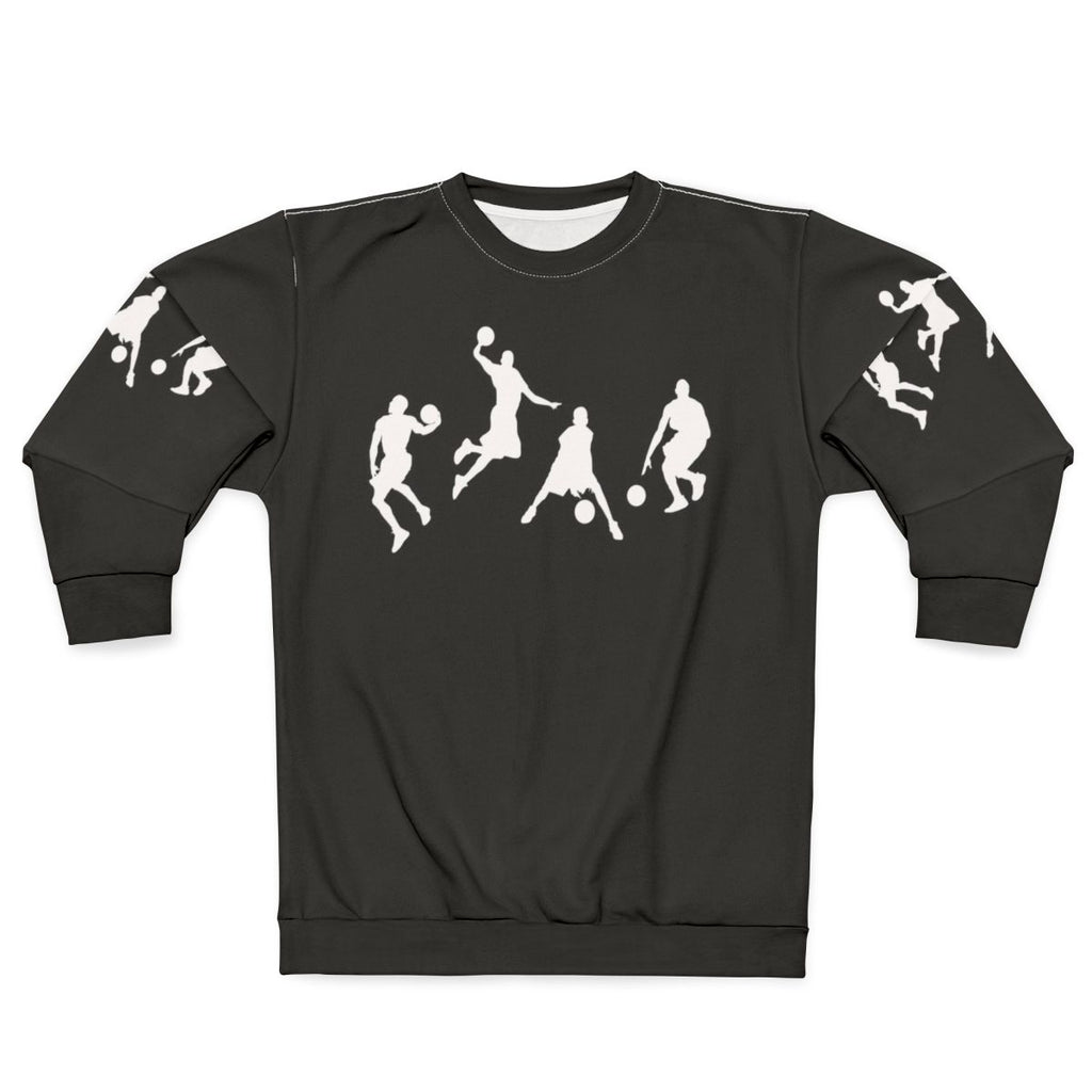 Vintage basketball player sweatshirt with Chicago Bulls graphics