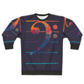Colorful bass clef music sweatshirt