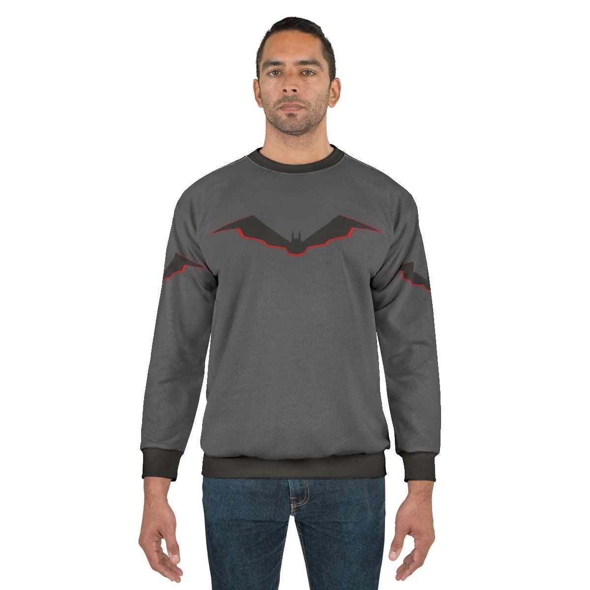 Bat Symbol Sweatshirt featuring the iconic symbol of the Batman