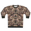 Batik Sweatshirt with Traditional Indonesian Bird and Flower Designs