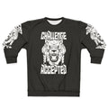 Battle Beast White Sweatshirt - Iconic 80s Monster Warrior