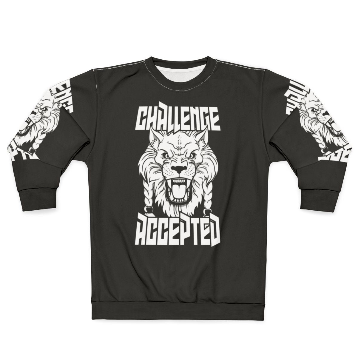 Battle Beast White Sweatshirt - Iconic 80s Monster Warrior