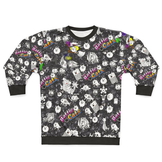 Battle Cats Sweatshirt featuring cute anime-inspired cats