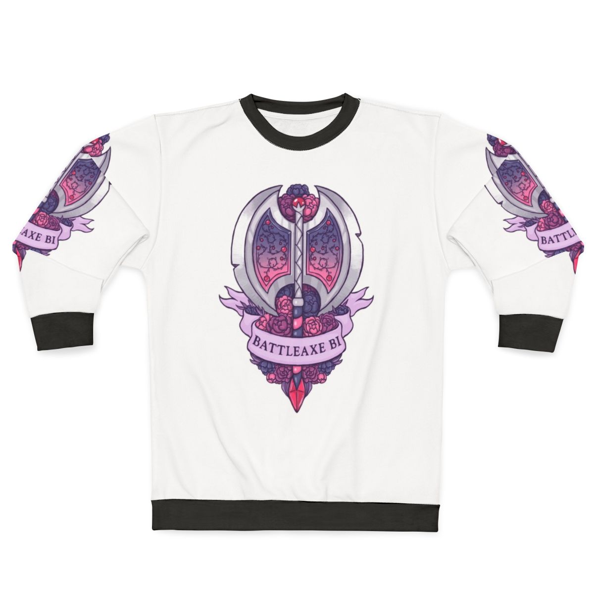 Bisexual Battleaxe Floral Sweatshirt