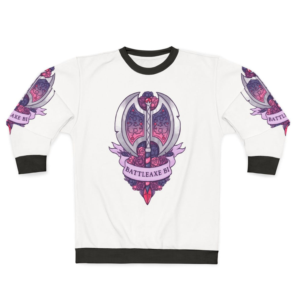 Bisexual Battleaxe Floral Sweatshirt