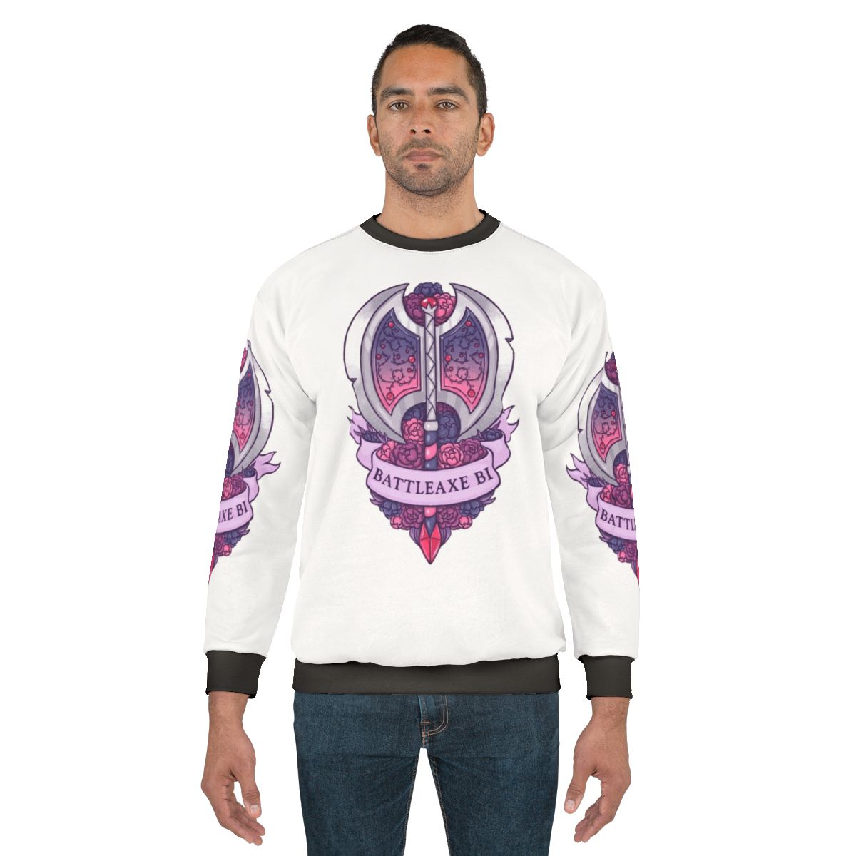 Bisexual Battleaxe Floral Sweatshirt