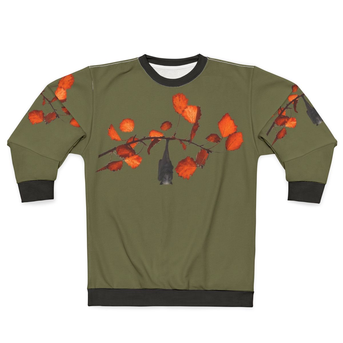 Batzilla Hanging Around Moss Green Sweatshirt