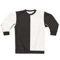 Bauhaus inspired minimalist black and white sweatshirt
