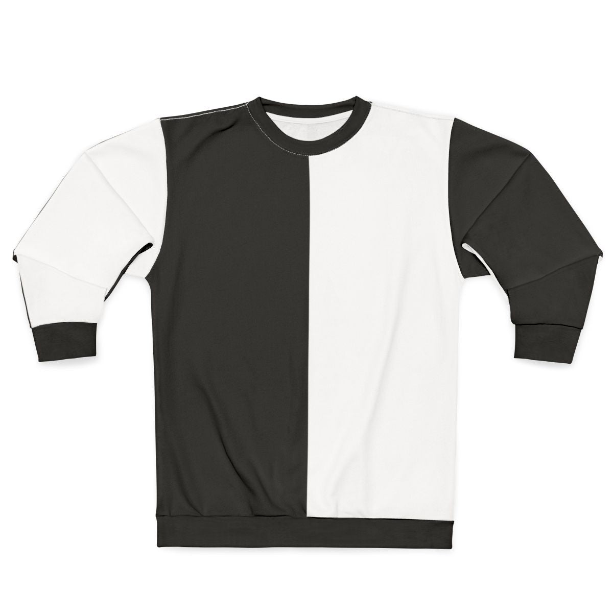 Bauhaus inspired minimalist black and white sweatshirt