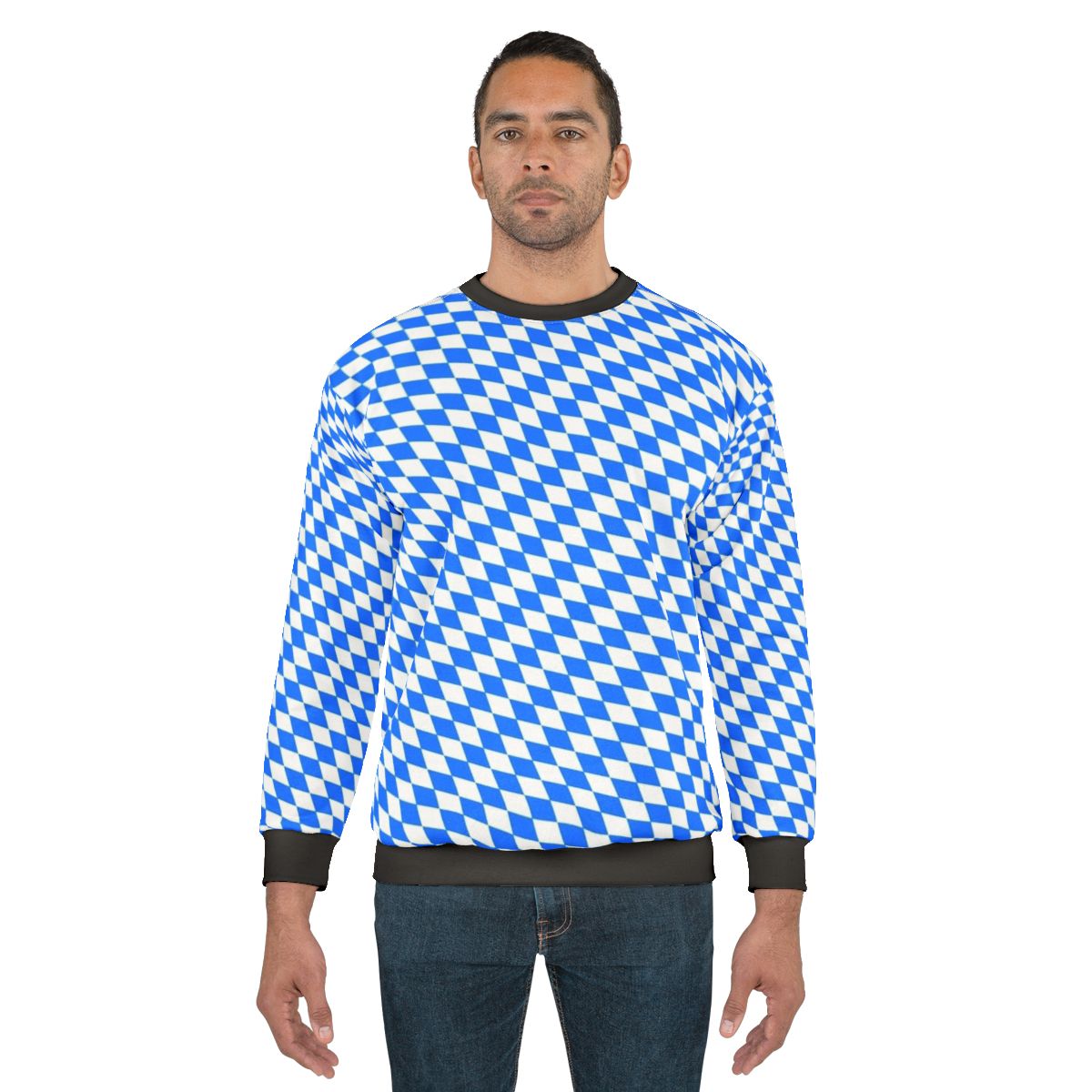 Bavarian Diamond Flag Pattern Sweatshirt