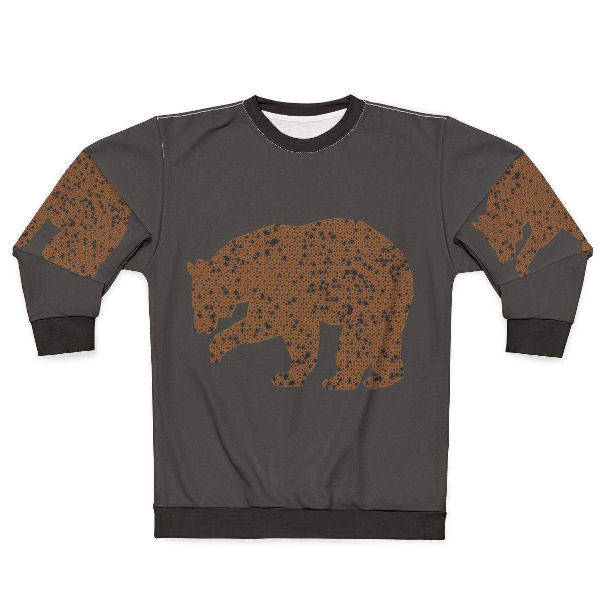 Legendary bear abstract sweatshirt with colorful nature and spirit animal design