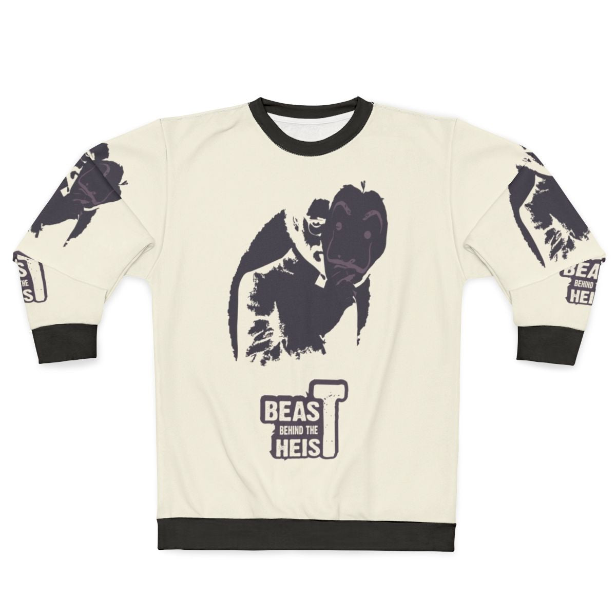 Netflix Money Heist inspired "Beast Behind the Heist" sweatshirt