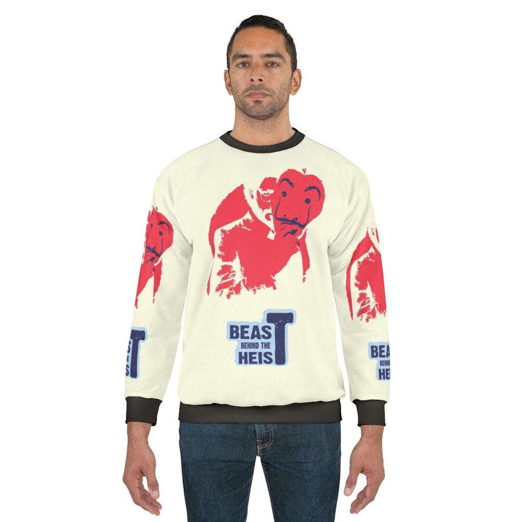 Money Heist "Beast Behind The Heist" Netflix Sweatshirt