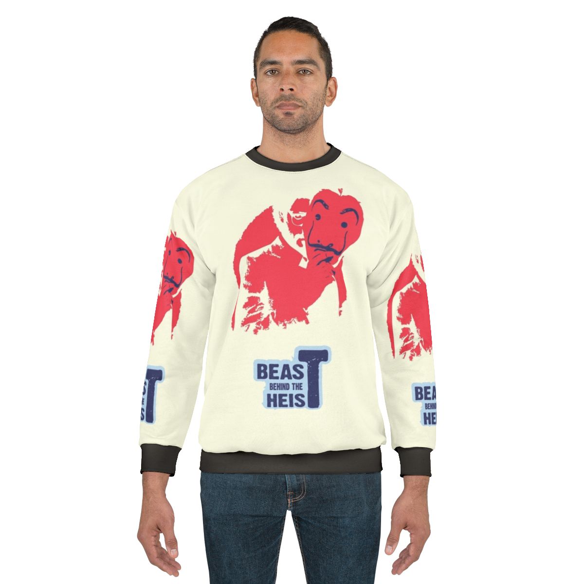 Money Heist "Beast Behind The Heist" Netflix Sweatshirt