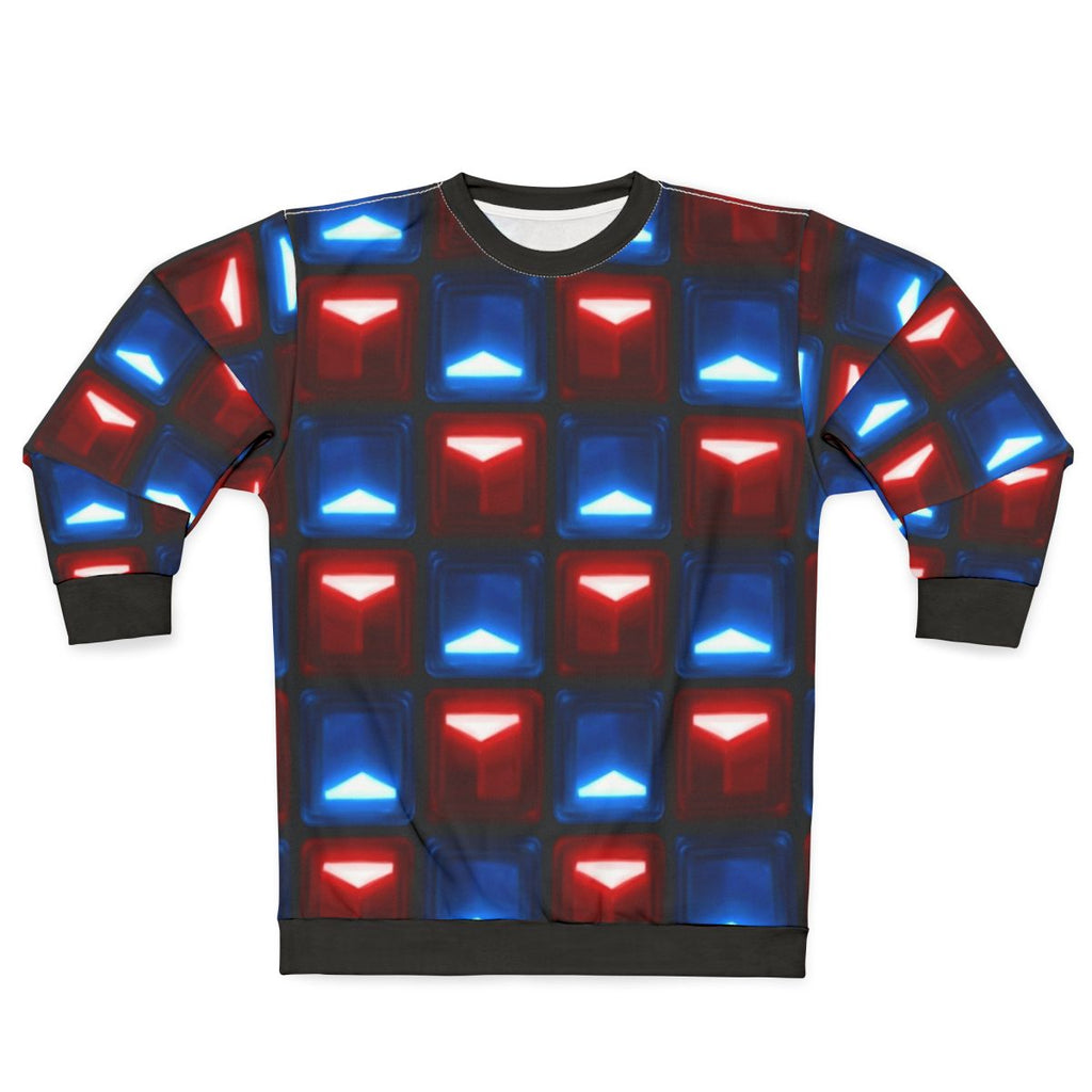 Beat Saber V2 Block Pattern Sweatshirt for Virtual Reality Gamers