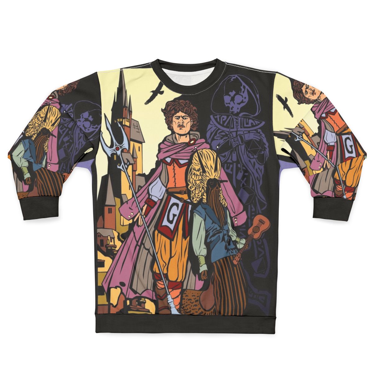 Dungeons and Dragons Sweatshirt with Dragon Shadows Design