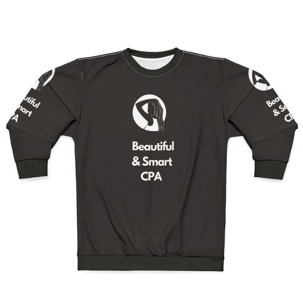 Stylish CPA sweatshirt featuring accounting and bookkeeping design