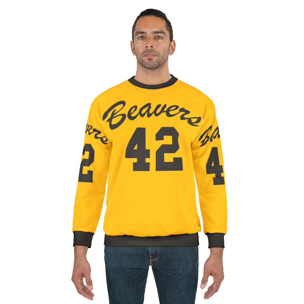 Retro Beavers 42 Teen Wolf Sweatshirt featuring Michael J. Fox