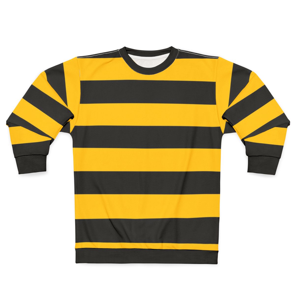 Bees yellow black stripes sweatshirt