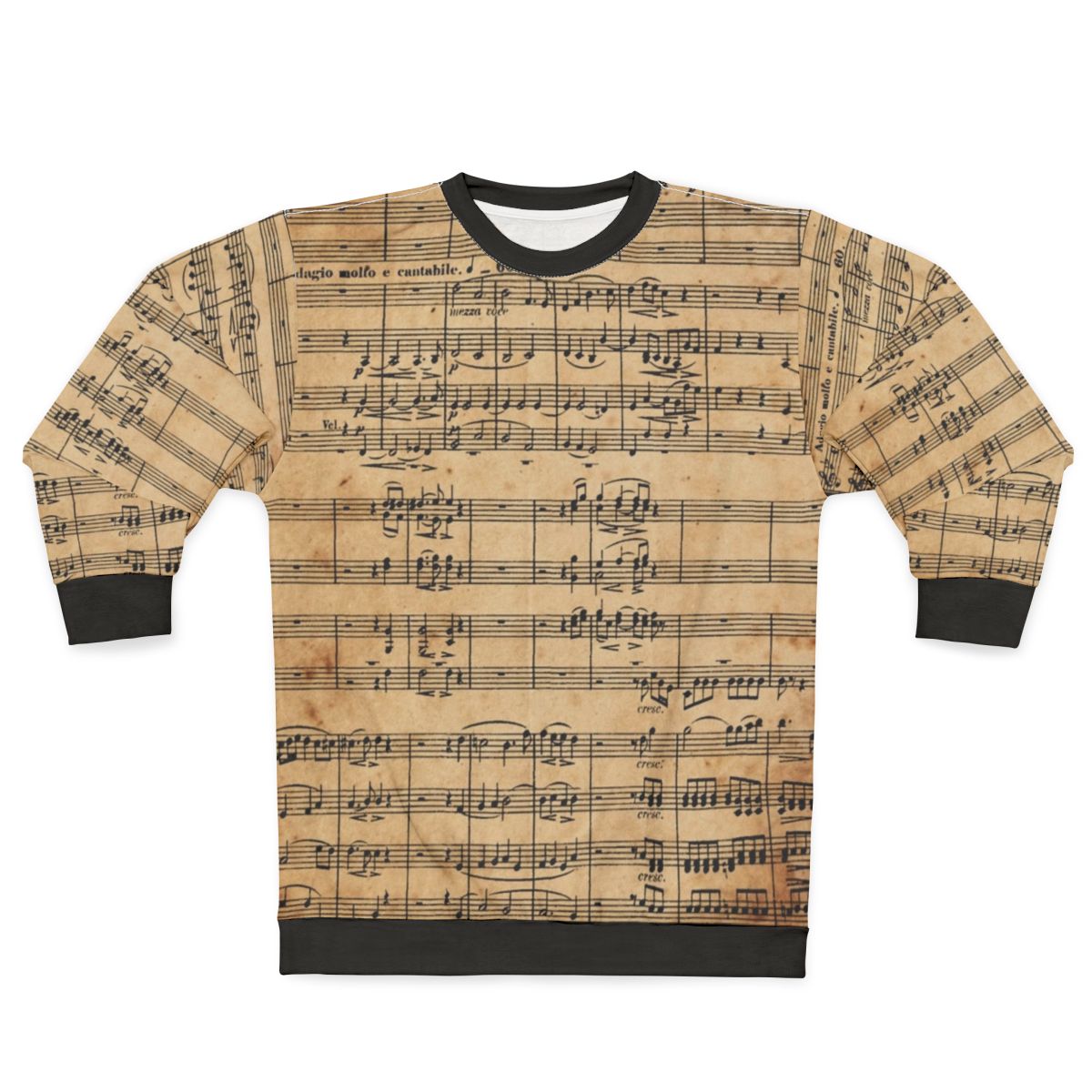 Beethoven's 9th Symphony Antique Sheet Music Sweatshirt